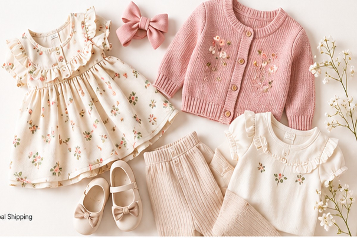 Children's clothing flat lay